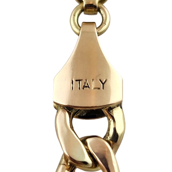 10 Karat Yellow Gold Figaro Chain Link Bracelet #18895 - Picture 6 of 9